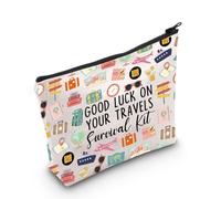 MYSOMY Travel Gift Travels Makeup Bag Good Luck On Your Travels Survival Kit Cosmetic Bag Travels Souvenirs Makeup Bag (Good Luck bag3)