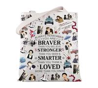 MYSOMY Twilight Movie Inspired Gift Edward Bella Tote Bag Edward's Girl Gift Vampire Lover Shoulder Bag Edward Cullen Gift (AlwayVampire TB)
