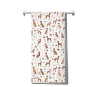 MYSOMY Vizsla Dog Kitchen Towels Vizsla Lover Gift Vizsla Mom Gift Vizsla Owner Gift Hungarian Vizsla Dish Towels (soil thindog kt1)