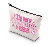 MYSOMY Western Cowgirls Cosmetic Bag in My Cowgirl Era Makeup Bag Cowboy Boots Idea Zipper Pouch Bag Western Country Cowgirls Gift (Cowgirl Era Bag)