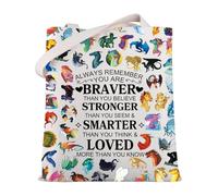 MYSOMY Wings Fire Darkstalker Tote Bag Wings Fire Novel Inspired Gift Dragon Tribes Shoulder Bag Wings Fire Dragon Merch (AlwaysWings TB)