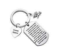 MYSOMY Witch Keychain Inspirational Gifts for Coven Sisters Witchy Friend Gift Halloween Gifts (Coven Sisters)