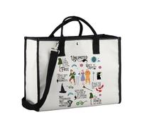 MYSOMY Wizard Dorothy Movie Inspired Gift Wizard Themed Movie Tote Bag Dorothy Character Canvas Shopping Bag Ruby Fans Gift (W OZ Tote)