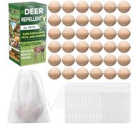 Mysora 36 Pack Deer Repellent Rabbit Repellent Outdoor for Plants Garden Tree Yard Repeller Keep Out Safe