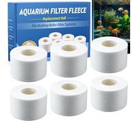 Mysora 6 Pack Aquarium Fleece Filter Roll Replacement - 49 Feet, Compatible with Nuvo Desktop Roller, Fine Particle Filtration for Saltwater Tank - Durable Mechanical Filter Mat