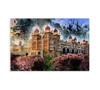 Mysore Art Posters Canvas Poster Bedroom Decor Landscape Office Room Decor Gift 16x24inch(40x60cm)