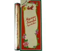 Mysore Sandal Incense - Six 20 Stick Tubes, 120 Sticks Total - From India
