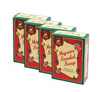 Mysore Sandal Soap | 75G | Bathing Soap | With SandalWood Oil | Herbal Ayurveda | Health And Beauty | Indian Origin (Pack of 4)