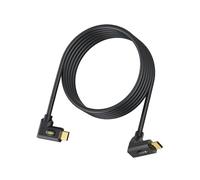 MysRuida USB 4.0 Type C Cable 3.3ft, 40Gbps Data, PD 240W Charging, 8K 6K@60Hz 4K@240Hz, Dual 4K@60Hz, Left Right to Up Down Angle Male Port for Thunderbolt 4/3, Gaming Monitor, PC