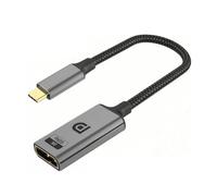 MysRuida USB Type C to DisplayPort 1.4V EMI/RFI Braided Cable 0.6ft, 32.4Gbps, 8K@60Hz/4K@ 144Hz/2K@240Hz, HDR/HDCP 2.3/12bit/eARC/DSC 1.2, DP Alt Mode Compatible for Thunderbolt 4/3 PC Monitor HDTV