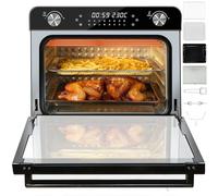 Myssdaw 36L Air Fryer Ovens Large With Rotisserie and Grill 16 in 1 Multi Function XXL Countertop Convection Oven LED Smart Panel 7 Accessories Set Perfect For Family Cooking(1800W)