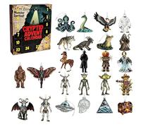Mysteries of the Unknown, 2025 Cryptid Advent Calendar, 24 Days of Monsters Legends, Collectible Mythical Creature Ornaments, 2D Acrylic Paranormal Christmas Advent Calendar Gift for Adult