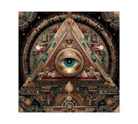 Mysterious All-Seeing Eye Poster Canvas Poster Bedroom Decor Landscape Office Room Decor Gift 16" L X 16" W