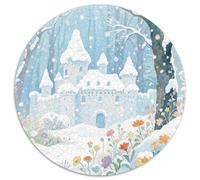 Mysterious Ancient Castle Jigsaw Puzzles Puzzle for Adults Kids. 1000 Pieces Magical Forest Whimsical Challenge Toy Educational Games Home Decoration for Educational Games Gifts 1000pcs (67.5x67.5cm)