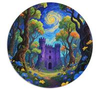 Mysterious Ancient Castle Jigsaw Puzzles Puzzles for Adults Kids. 1000 Piece Magical Forest Whimsical Challenge Toy Educational Games Home Decoration for Adults& Kids Age 14 Years Up 1000pcs (67.5x67.