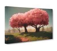 Mysterious Apple Trees Canvas Wall Art Print 30x20 Inch
