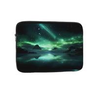 Mysterious Aurora Weather Patterned Laptop Sleeve 12 Inch Shockproof For Slim Protective Notebook Computer Bag Briefcase
