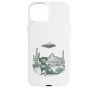 Mysterious Big Cat Hat Unidentified Craft Arid Scene Case for iPhone 15 Plus