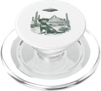 Mysterious Big Cat Hat Unidentified Craft Arid Scene PopSockets PopGrip for MagSafe