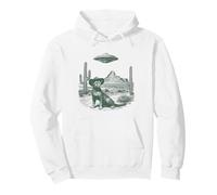 Mysterious Big Cat Hat Unidentified Craft Arid Scene Pullover Hoodie
