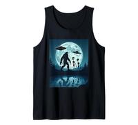 Mysterious Bigfoot Aliens Encounter UFO Paranormal Event Tank Top