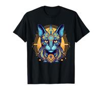 Mysterious Black Egyptian Bastet Cat Bastet Mystic Art T-Shirt