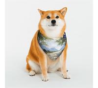 Mysterious Blue Pupils Pet Scarf Stylish Triangle Bid Scarf Bandana Pet Accessory,Washable Pet Kerchief for Girl Boy Dogs or Cats Small