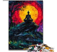 Mysterious Buddha Statue 1000 Piece Jigsaw Puzzles for Teenagers, Pattern Assembly Deal As Gifts for The Whole Family Suitable for And 14 (50x75cm)
