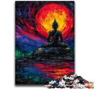 Mysterious Buddha Statue Adult Jigsaw Puzzles 1000,Educational Game Challenge Toy Wall Decoration Unique Birthday And Xmas Gifts (50x75cm)