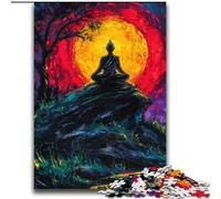 Mysterious Buddha Statue Puzzles 2000 Pieces for Teenagers, Decompressing Intellectual Educational Toy Educational Game for Birthday, Chrismas (70x100cm)