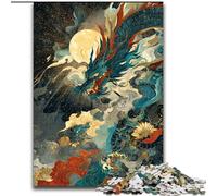 Mysterious Chinese Dragon Jigsaws Puzzles 1000 Pieces for Adults Gifts, Educational Games Home Decoration Unique Home Decor And Gifts (26x38cm)