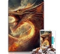 Mysterious Chinese Dragon Puzzles for Adults Teens 1000 Pieces,Help The Brain Exercise Addictive Toys to Cultivate Patience Great Gift 50x75cm