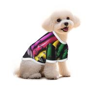 Mysterious Colors Dog T-Shirt Clothes Apparel Puppy Vest Pet and Elastic Tank Top Clothing, Dogs Cats Pullovers Cute Breathable Soft Large