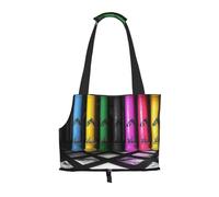 Mysterious Colors Pet Tote Bag Foldable Handbag Carrier for Small Dogs Cats Puppy Portable Travel Shoulder