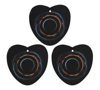 Mysterious Cosmic Black Holes Car Air Freshener, 3 Pcs Love form Hanging Air Freshener Cards, Long Lasting Fragrance Scented Cards for Car, Home, Office White-style