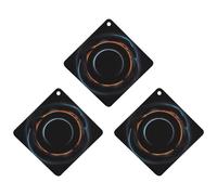 Mysterious Cosmic Black Holes Car Air Freshener, 3 Pcs Rhombus Hanging Air Freshener Cards, Long Lasting Fragrance Scented Cards for Car, Home, Office Black-style