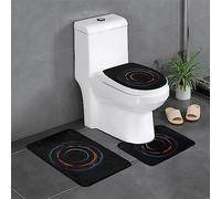 Mysterious Cosmic Black Holes Decorative Plush Carpet, Bathroom Protector Set of 3, Bedroom Kitchen Bathtub Home, Outdoor Absorbent Carpet,