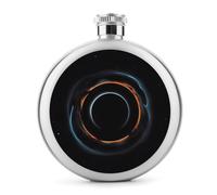 Mysterious Cosmic Black Holes Flasks for Liquor, 5oz Stainless Steel Flask Leakproof Portable Whiskey Flask for Outdoor, Camping, Travel, Gifts