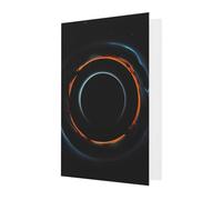 Mysterious Cosmic Black Holes Greeting Card, 4x6 Inches, Heart-Shaped Envelope Packaging, &Suitable For All Occasions.