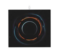 Mysterious Cosmic Black Holes - Kitchen Drying Mats for Dishes Washable Absorbent Dish Draining Mat Heat Resistant Drying Pad for Countertop 16 x 18 in