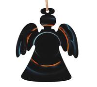 Mysterious Cosmic Black Holes Printed Christmas Wooden Pendants, Simple and Environmentally Friendly, Holiday Decorations。