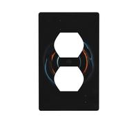 Mysterious Cosmic Black Holes Printed Wall Plate PC Material Impact Resistant UK Standard Heat Resistant Residential Commercial