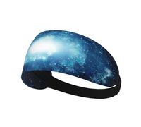 Mysterious Cosmic Starry Sky Sweatband Sports Headband for Running,Yoga,Basketball,Fitness Workout Stretchy Unisex Hairband.