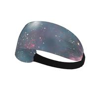 Mysterious Cosmic Starry Sky Sweatband Sports Headband for Running,Yoga,Basketball,Fitness Workout Stretchy Unisex Hairband.