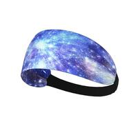 Mysterious Cosmic Starry Sky Sweatband Sports Headband for Running,Yoga,Basketball,Fitness Workout Stretchy Unisex Hairband.