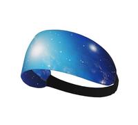 Mysterious Cosmic Starry Sky Sweatband Sports Headband for Running,Yoga,Basketball,Fitness Workout Stretchy Unisex Hairband.