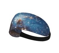 Mysterious Cosmic Starry Sky Sweatband Sports Headband for Running,Yoga,Basketball,Fitness Workout Stretchy Unisex Hairband.