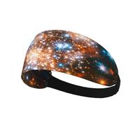 Mysterious Cosmic Starry Sky Sweatband Sports Headband for Running,Yoga,Basketball,Fitness Workout Stretchy Unisex Hairband.