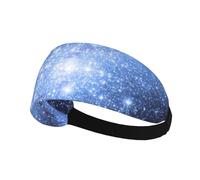 Mysterious Cosmic Starry Sky Sweatband Sports Headband for Running,Yoga,Basketball,Fitness Workout Stretchy Unisex Hairband.