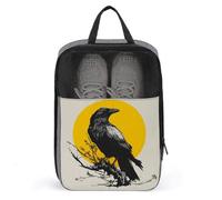 Mysterious Crow on Branch Shoe Bag for Travel Daily Use Anti-dust Storage Carrier Golf Shoe Pouch